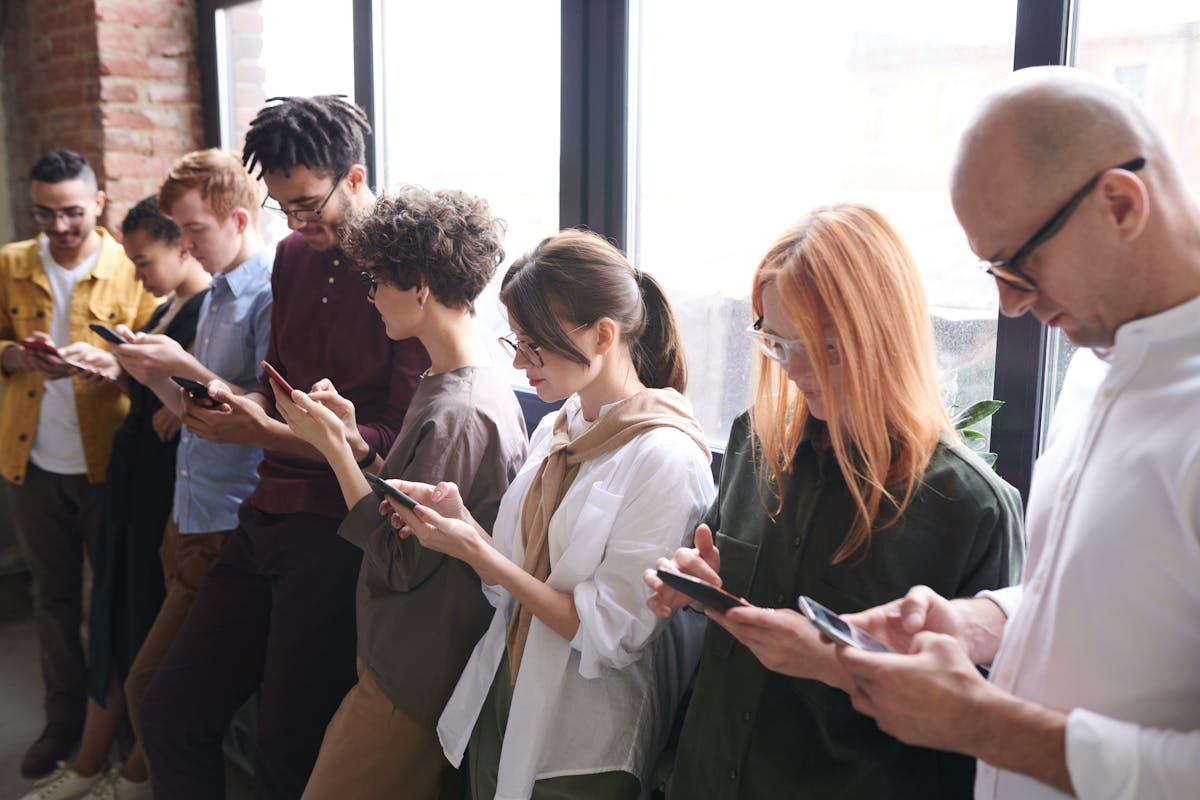 Diverse group of people connected through a BuddyPress social community platform
