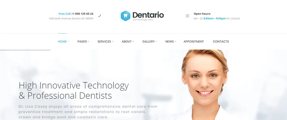 dentario theme, premium and free theme