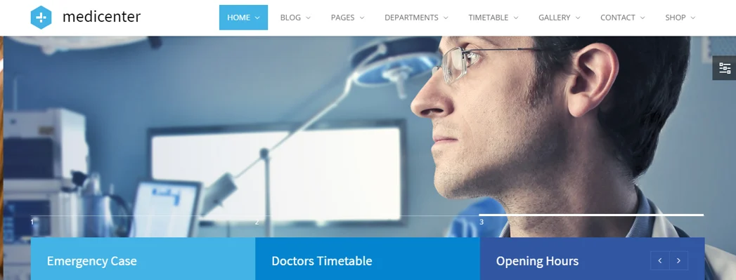 Dentist wordpress theme, medicenter theme.