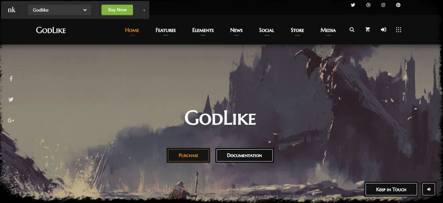 godlike theme, theme park game