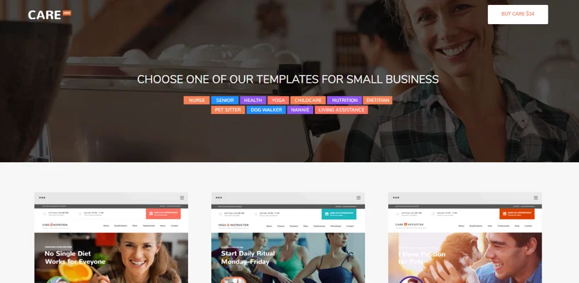 care theme, Professional Health & Fitness WordPress themes