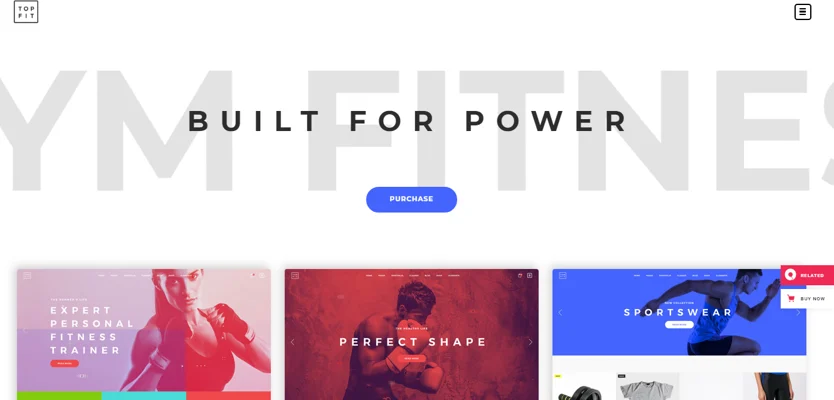 topfit theme, fitness gym theme
