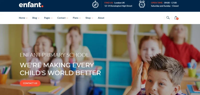 enfant theme, Kindergarten WordPress Themes