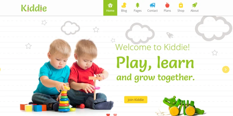 kiddie theme, happychild wordpress theme