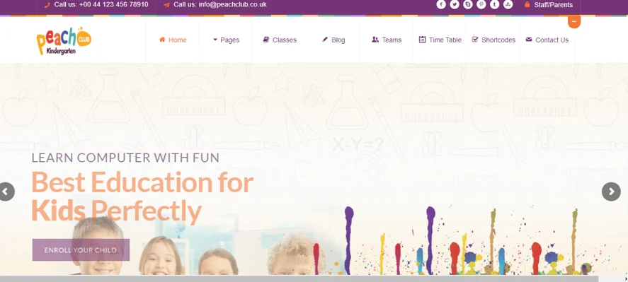 peachclub theme, kids themes