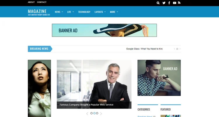 magazine theme, responsive theme