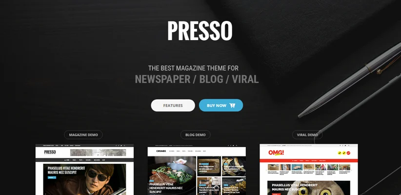 presso theme, magazine theme