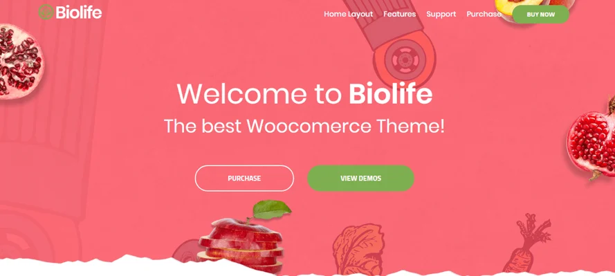 Biolife theme, best RTL support theme