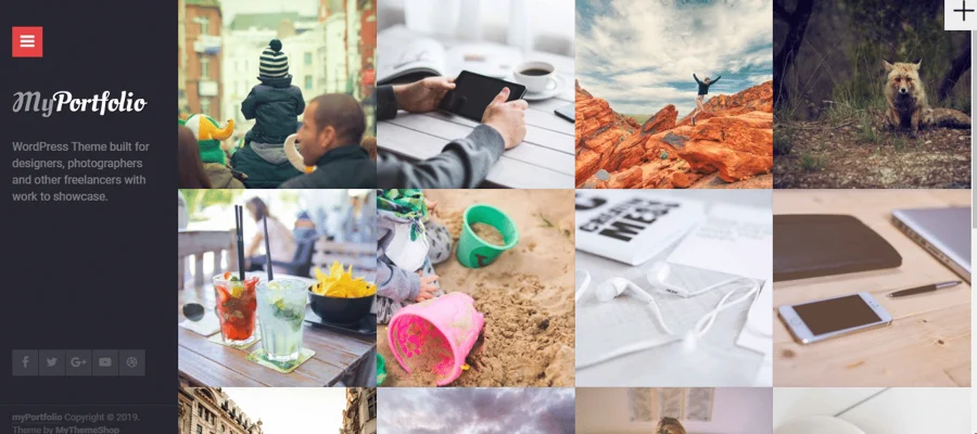 myportfolio theme, Portfolio WordPress Themes