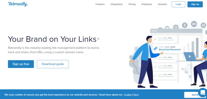 rebrandly webiste, best free and paid website