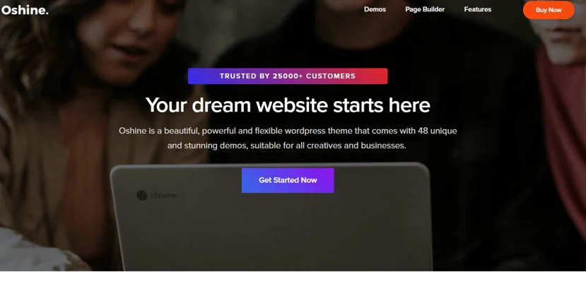 oshine theme, best free and paid WP theme