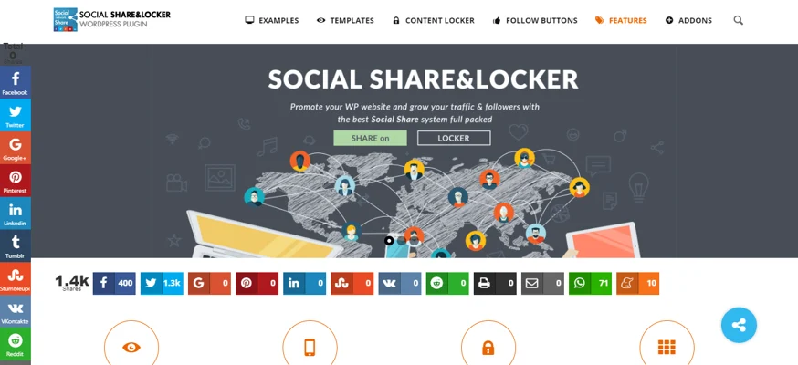 socialshare and locker plugin, best free and paid WP plugins