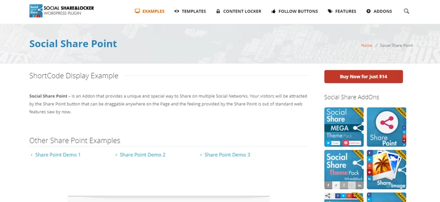 social share point plugin, best free and paid WP plugin