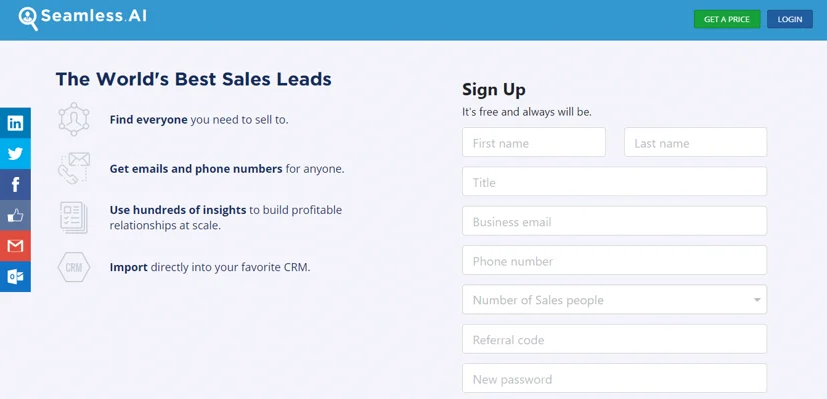 AI tools for marketing, seamless.AI