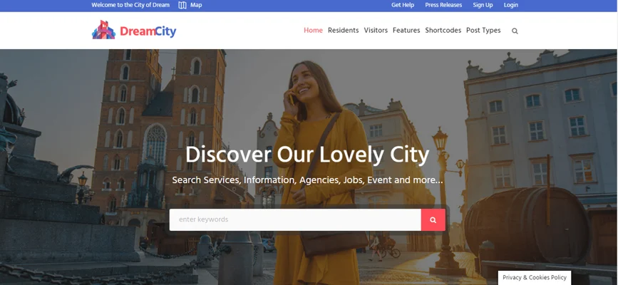 dream city theme, bestt free and paid WP theme