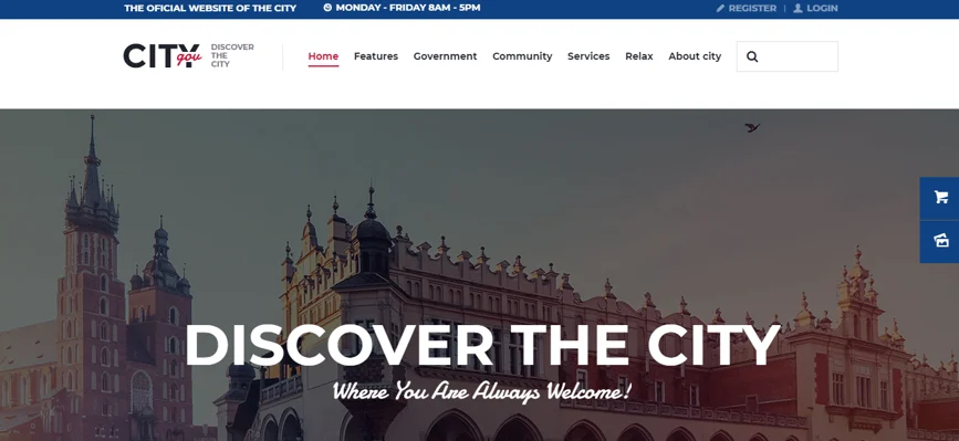 City Government & Municipal Portal theme, best free and paid WP theme