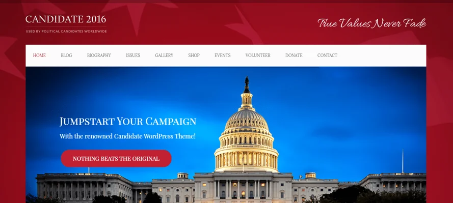 candidate theme, Government WordPress Themes