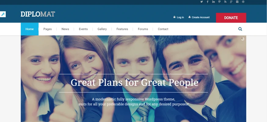 diplomat theme, best free and paid theme
