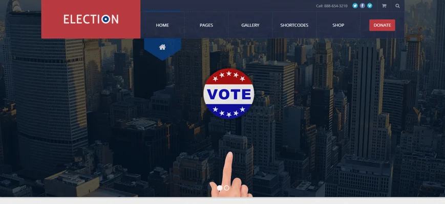 elections theme, wordpress free and paid theme
