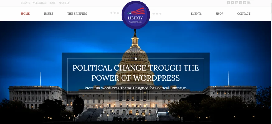 Government WordPress Themes, liberty theme