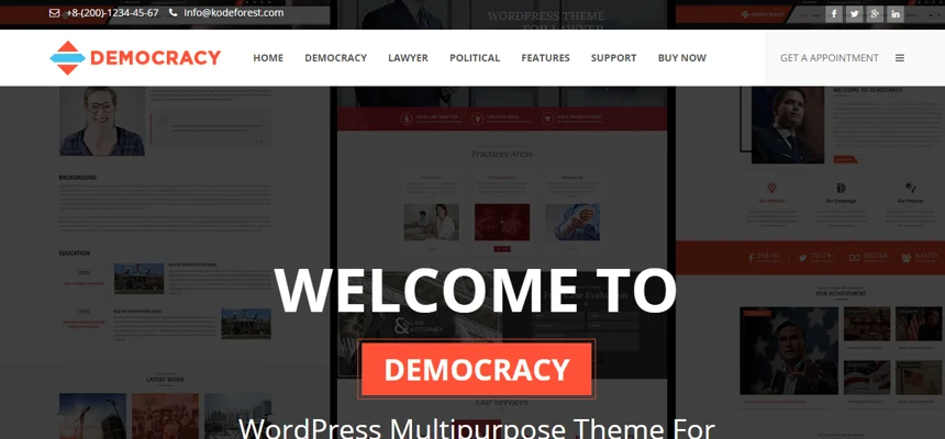 Government WordPress Themes, democracy theme