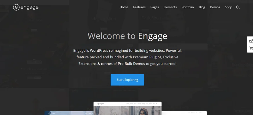 WordPress BuddyPress Themes, engage theme