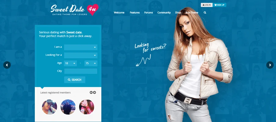 sweetdate theme, best free and paid theme