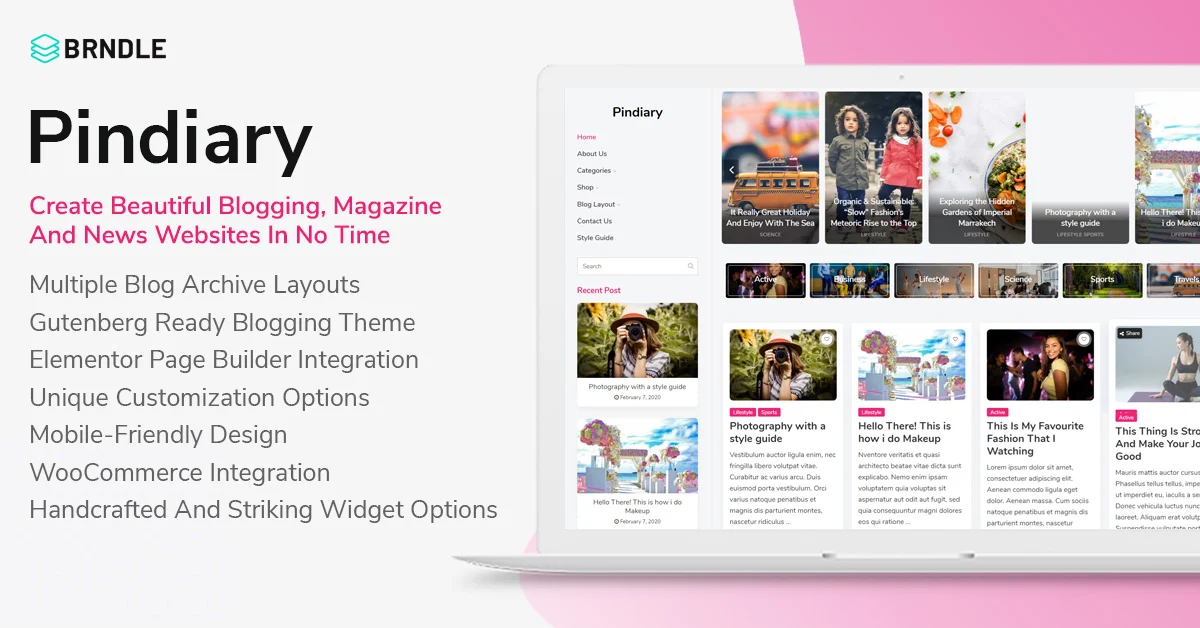 Magazine WordPress theme