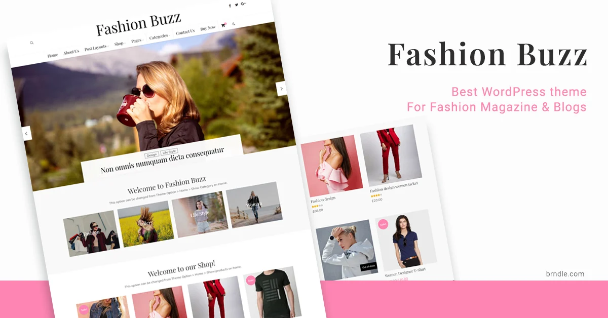WordPress Fashion Blog Theme
