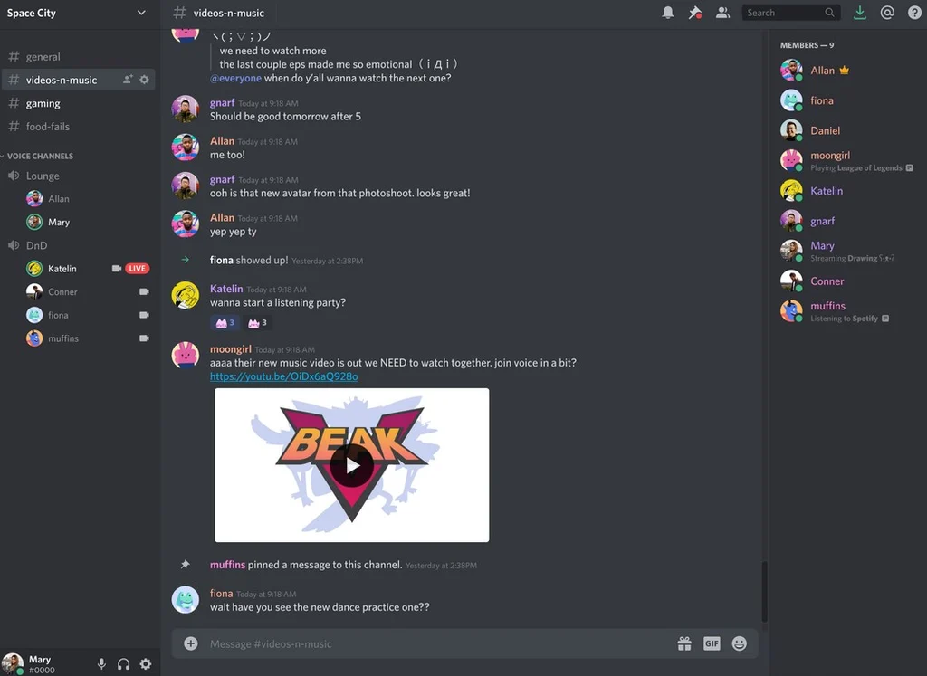 Discord community platform
