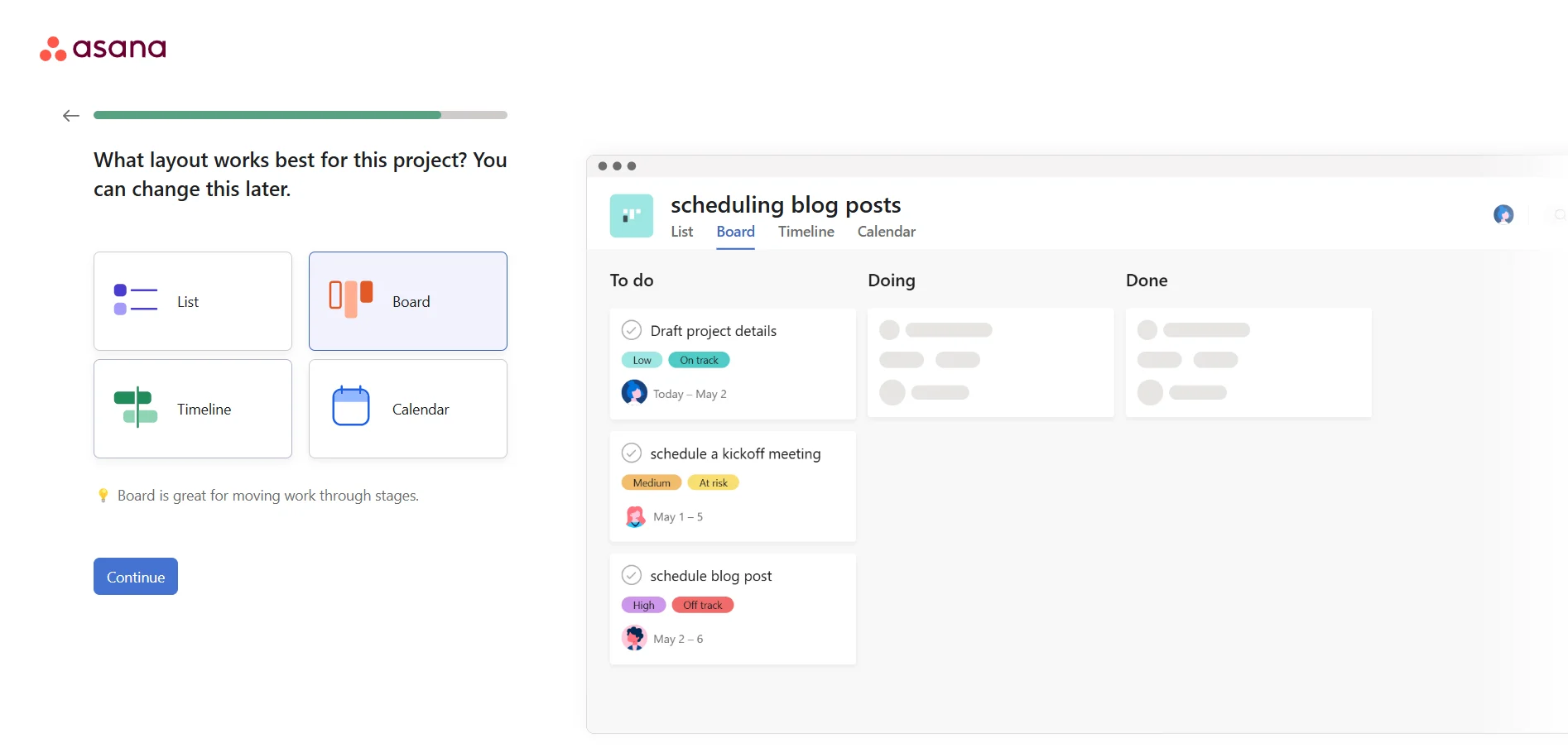 Content planning with WordPress block editor