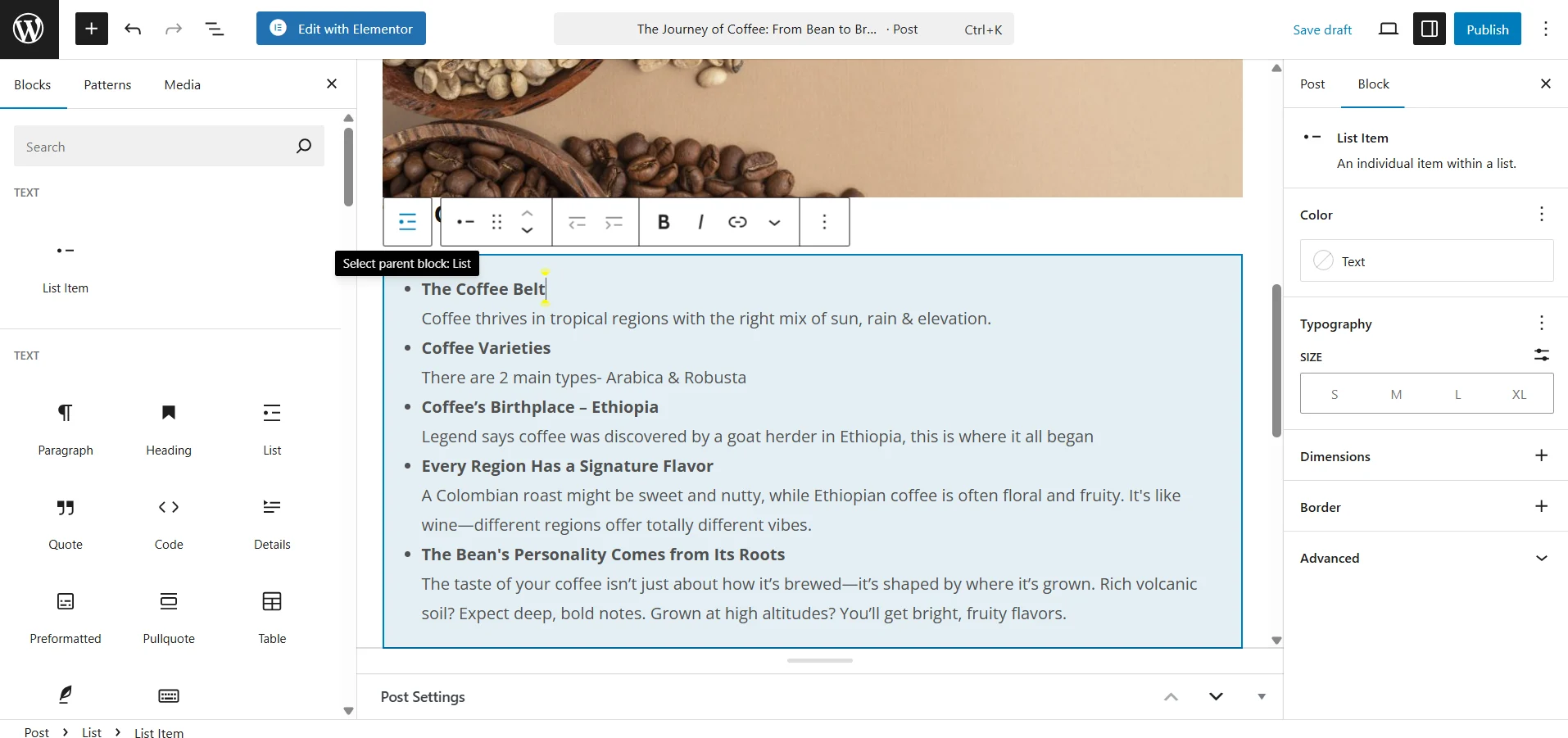 Optimize your blog for SEO using Gutenberg