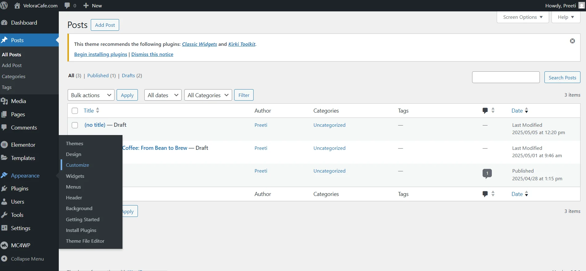 Landing Page with Gutenberg