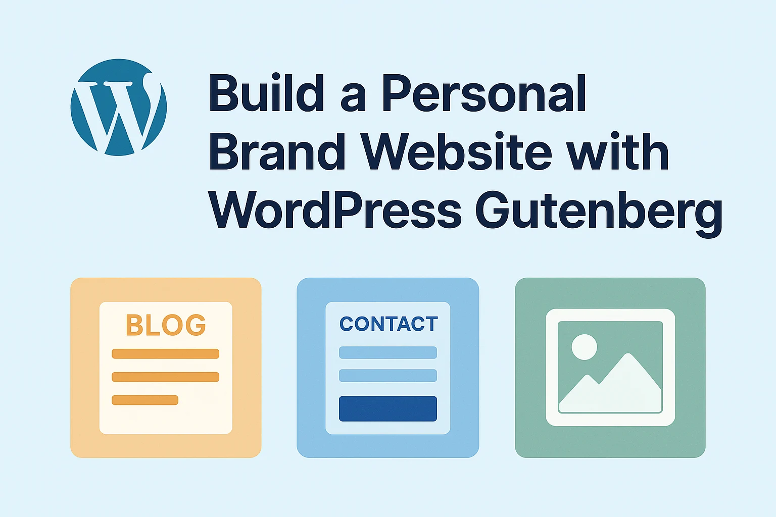 Build a Personal Brand Website with WordPress Gutenberg