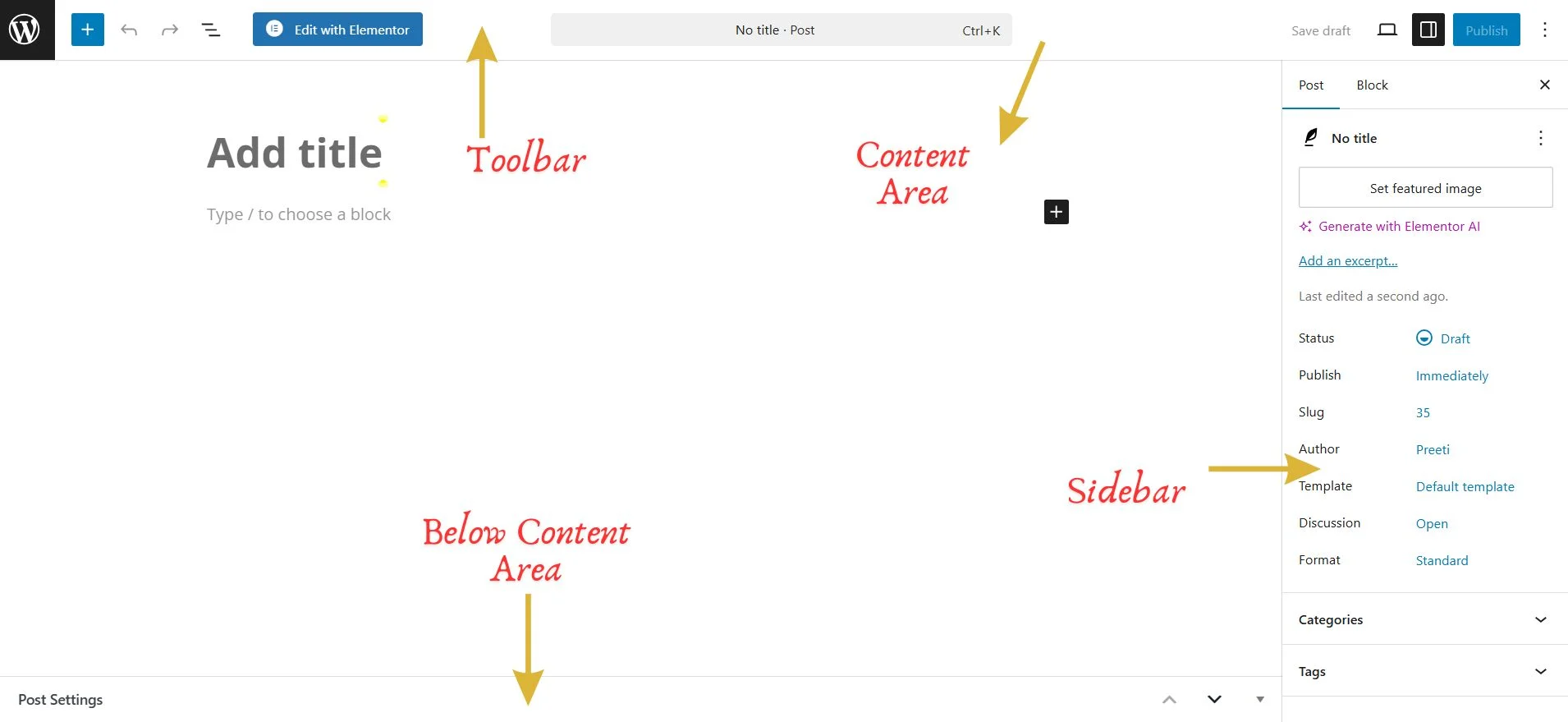 WordPress Gutenberg Editor
