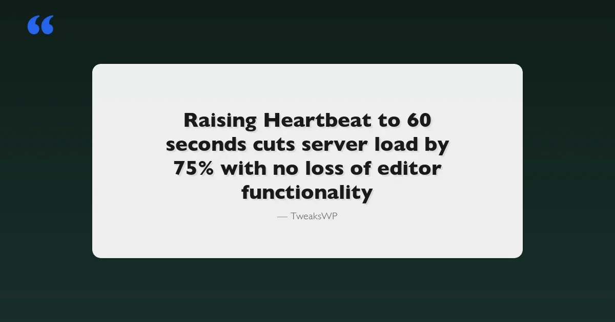 How to Control WordPress Heartbeat API and Stop Admin Slowdowns