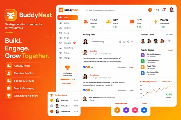 BuddyNext complete community platform for WordPress