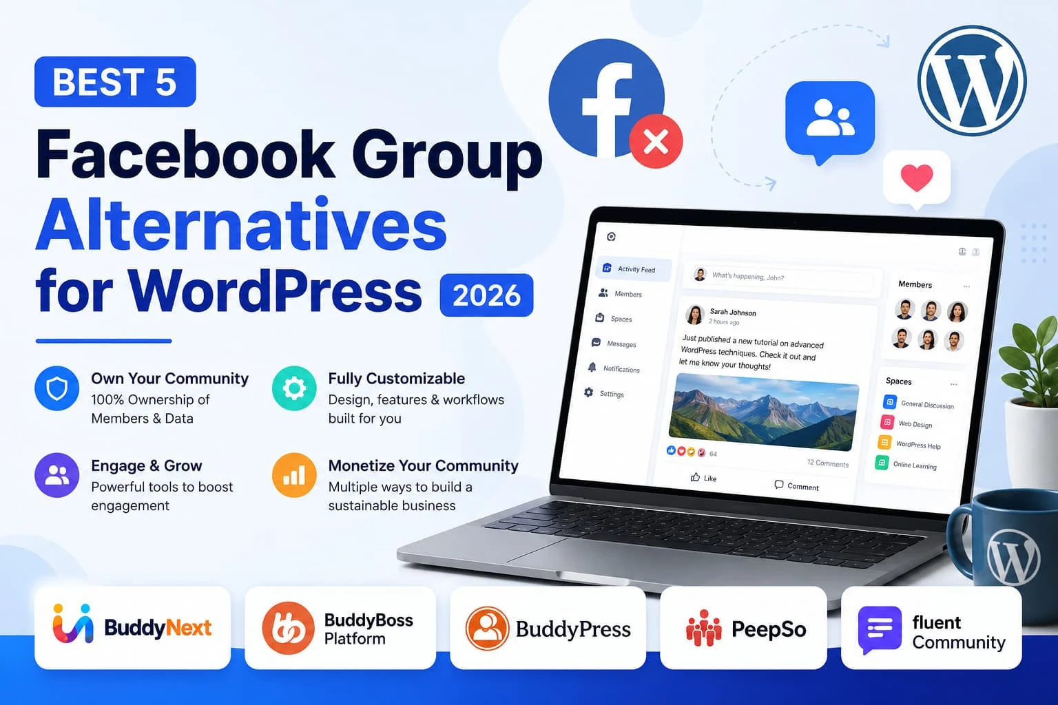 Best 5 Facebook Group Alternatives for WordPress (2026)
