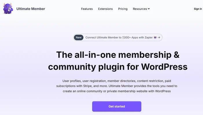 Ultimate Member plugin for WordPress