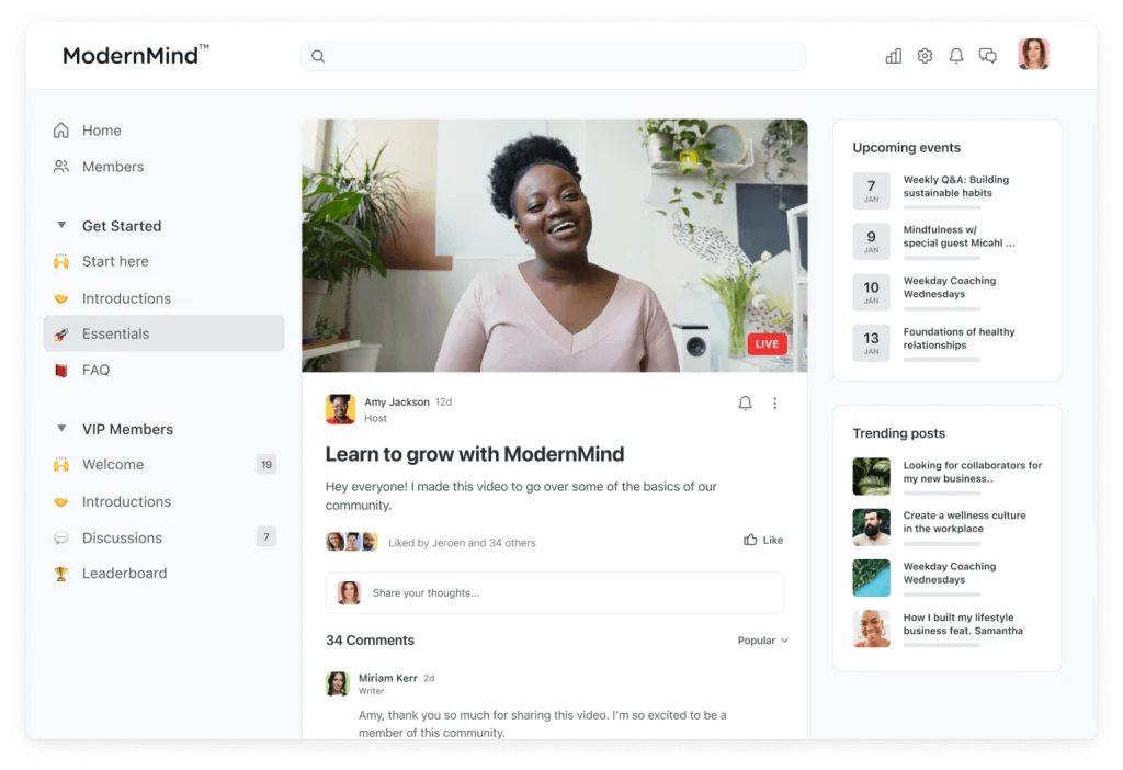 Circle community platform