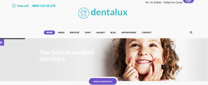 dentalux theme, wordpress theme