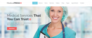  Dentist wordpress theme, medicalpress theme