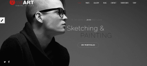 red art theme, Designers and Artists WordPress Themes