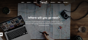 Trawell theme, wordpress travel theme