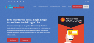 WordPress Social Login Plugins, accesspress plugin