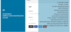 WordPress Simple Login Registration, best free and paid plugin