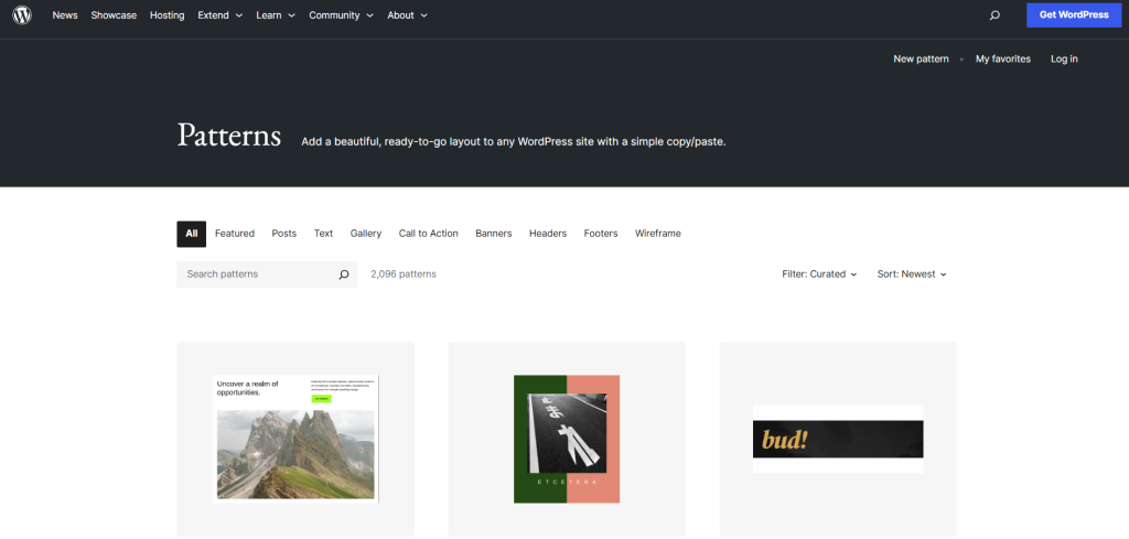 WordPress Block Patterns