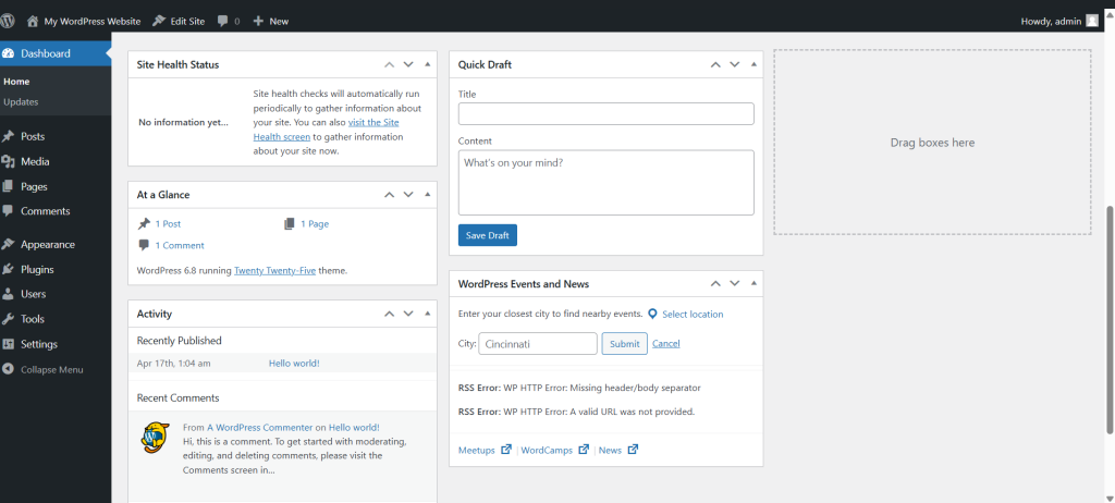 How to install WordPress