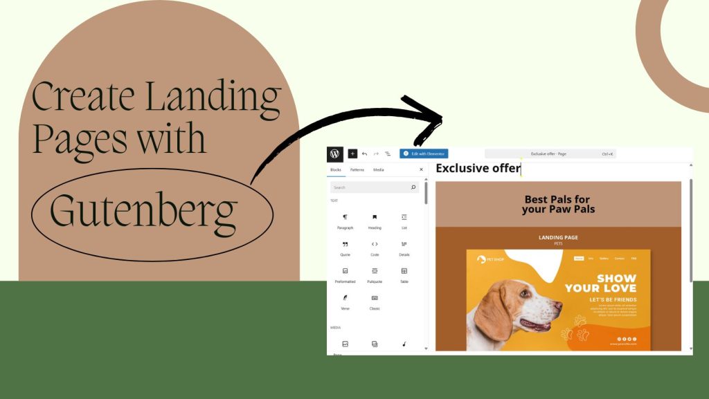 Landing page