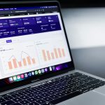 Laptop showing performance analytics, representing ad reporting